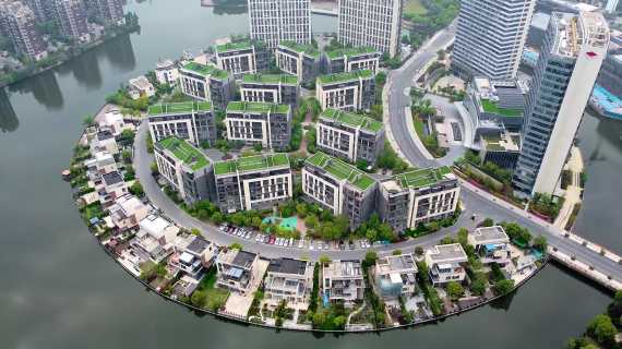 上海市青浦区卓越世纪中心航拍