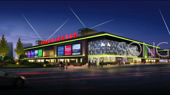 效果图灯光动画、led灯光动画、建筑表现