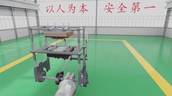 一次性塑料薄膜手套机  3d动画演示