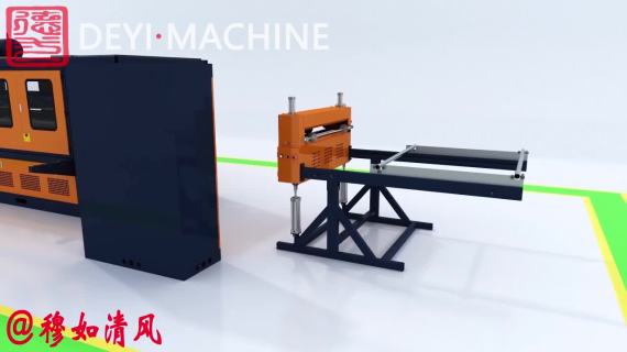 一次性PE饭盒生产线  3d动画演示