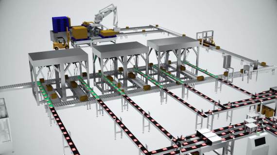 食品机械生产线3D演示动画
