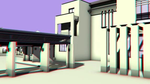3D立体效果展示 电影3D效果，双摄像机