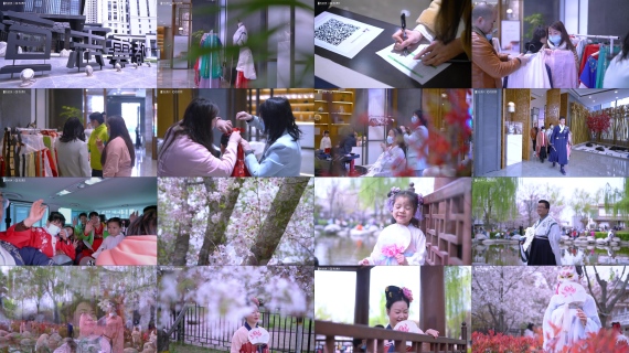 实拍 汉服 活动 快剪