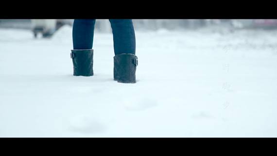 大连东港大雪海边