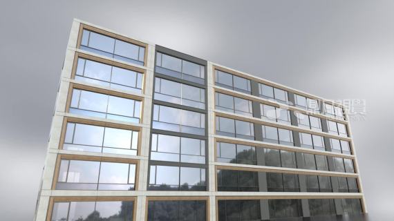 现代风格地产三维建筑动画 大平层
