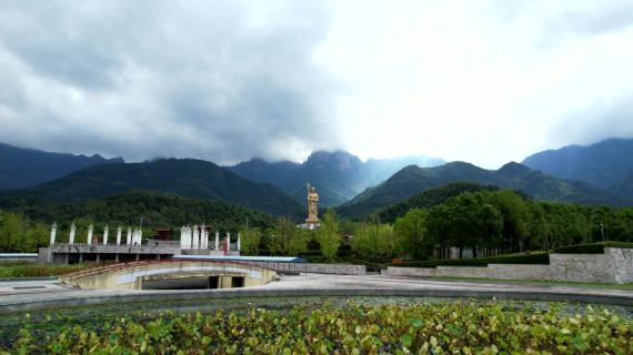 九华山地藏王菩萨大愿文化园航拍