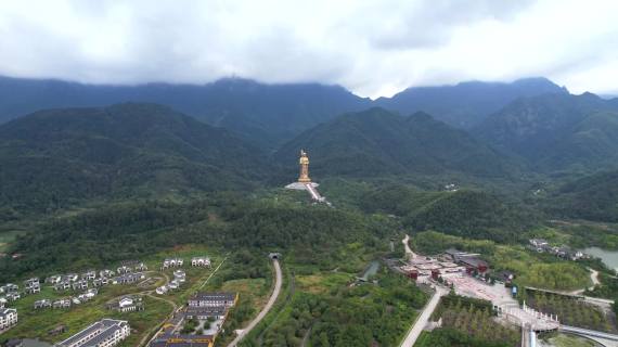 九华山地藏王菩萨大愿文化园—航拍