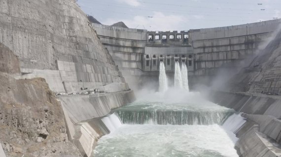 白鹤滩水电站 泄洪 航拍素材 空镜 放水