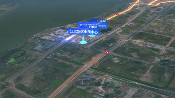 三维航线路图显示徒步线路图