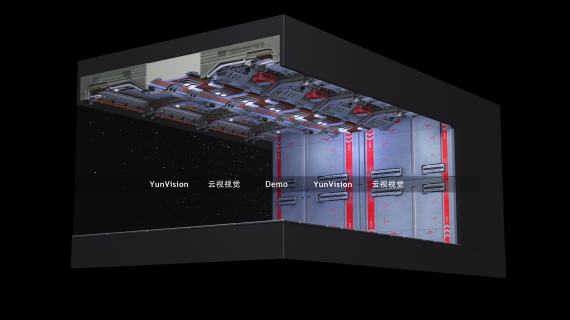 太空舱裸眼3D大屏幕LED折幕