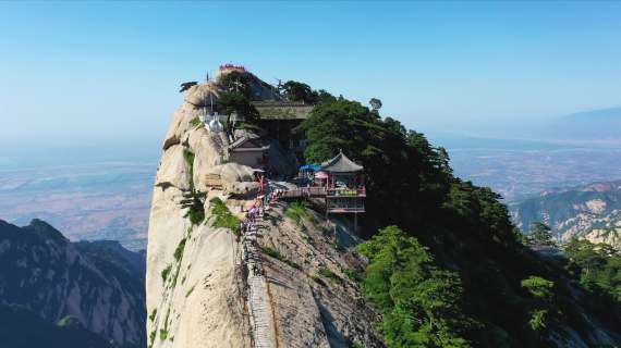华山西峰航拍2K