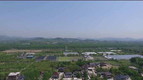 浙江农村，新农村航拍视频，无背景音