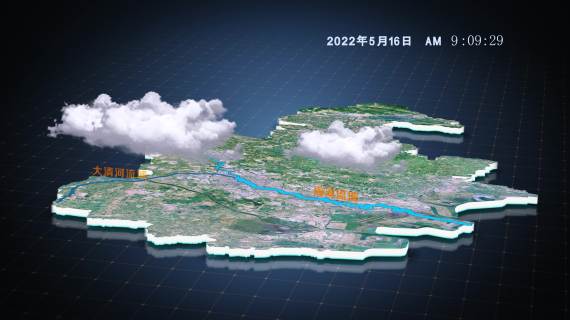 天津地图海河水量示意