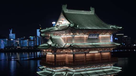 滕王阁-夜景-航拍-01