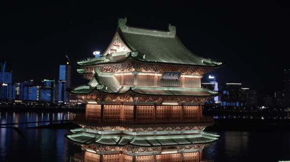 滕王阁-夜景-航拍-02