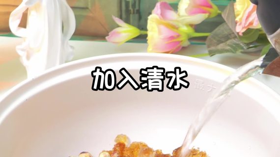 食品展示桃胶