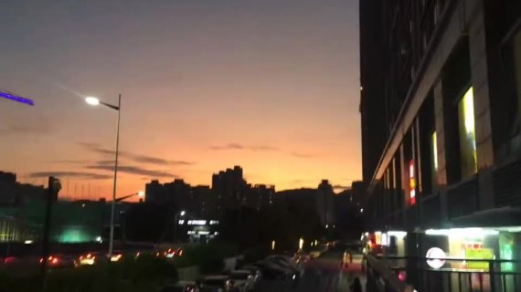 夕阳下的深圳