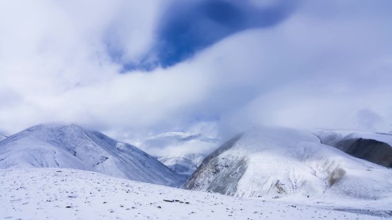 雪地延时素材