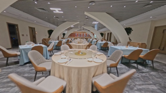 （红局）酒店餐厅宣传片室内穿越机地面拍摄