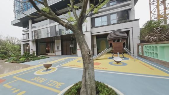水景 售楼处 宣传片 穿越机
