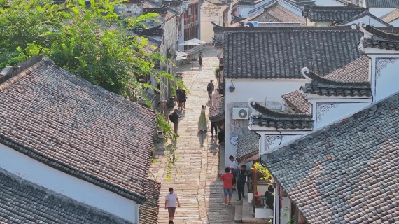 浦江县东街航拍