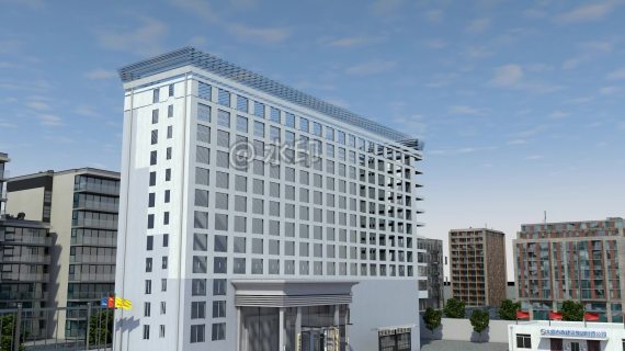 三维建模镜头展示企业的壮大与追求卓越精神