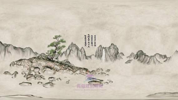 望庐山瀑布；VR全景；球幕视频；水墨动画