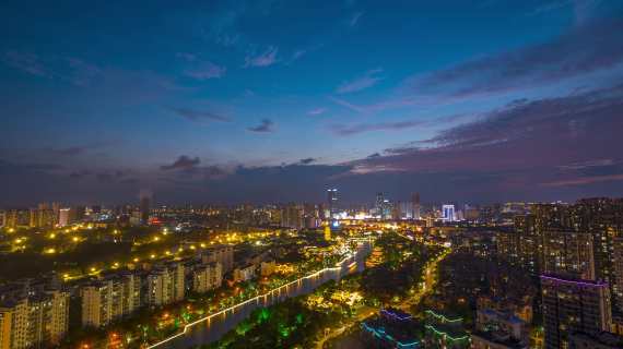 夜景延时 城市夜景延时拍摄地标延时