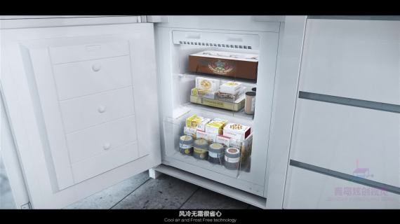 嵌入式冰箱;冰箱宣传片；产品宣传片