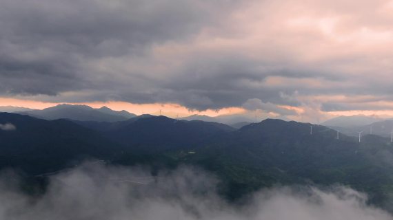 云海 航拍 云层之上 360度云海风景