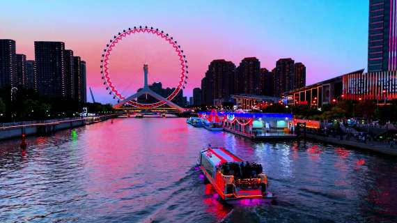 海河夜景
