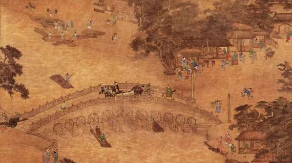 卢沟运筏图-重绘制动态