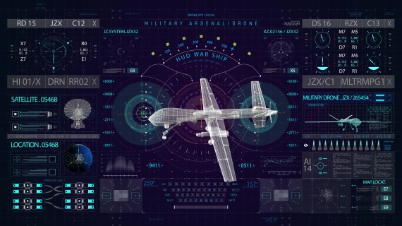 军事化HUD大数据科技大屏