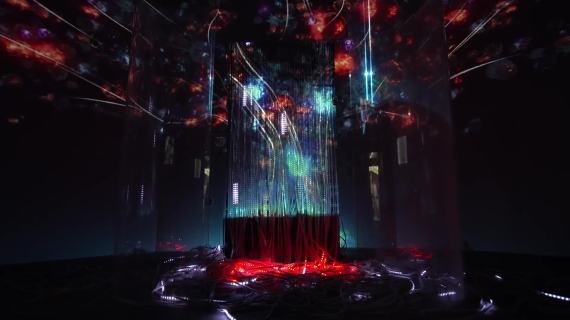 《无量·上载》数字艺术装置