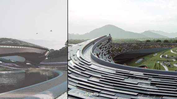 成都世园会主题馆建筑动画