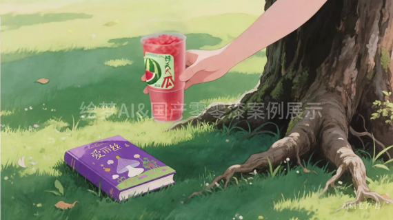 西瓜饮品AI广告