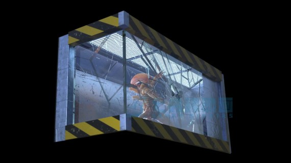 丧尸破窗裸眼3D